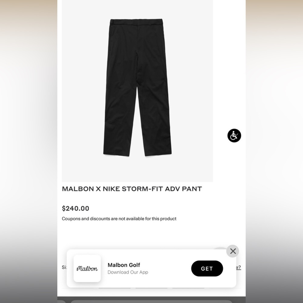 Nike Golf Storm-fit 10 golf pants -